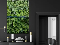 Kunstdruck auf Leinwand 'Road Through Forest Vertical'
