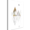 Kunstdruck auf Leinwand 'Road to the Top Beige Vertical'