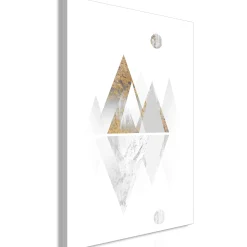 Kunstdruck auf Leinwand 'Road to the Top Beige Vertical'