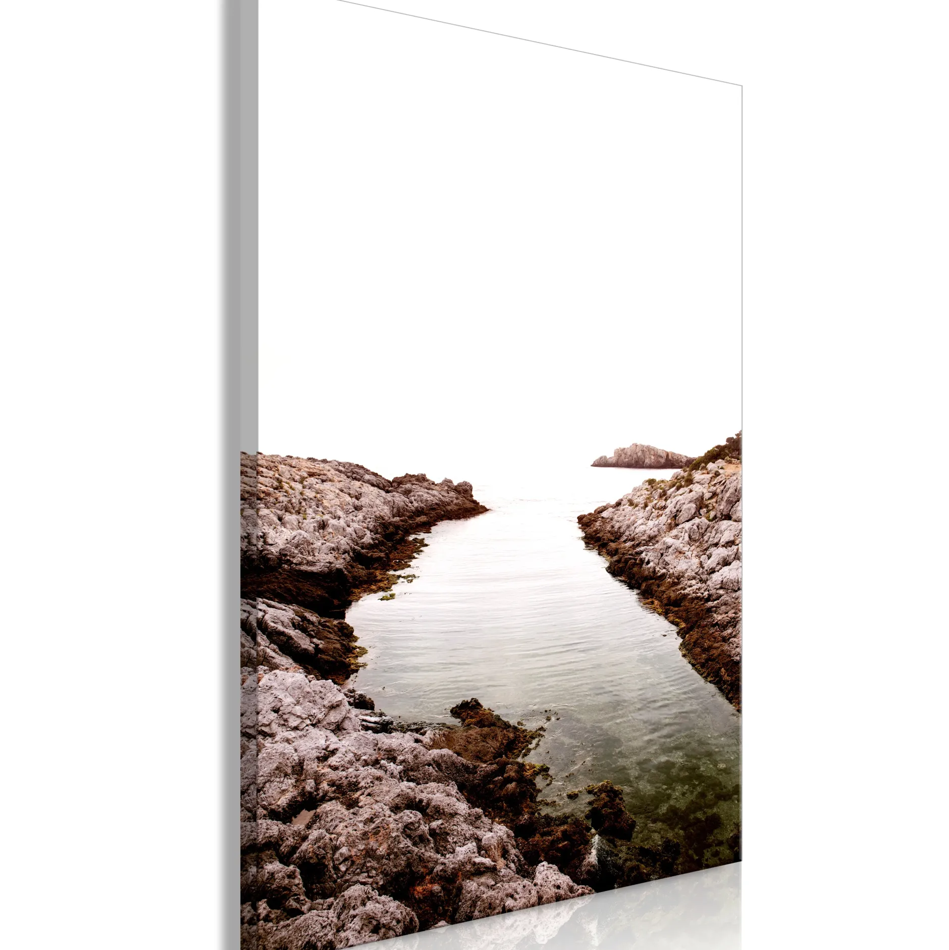 Kunstdruck auf Leinwand 'Rocky Harbor Vertical'
