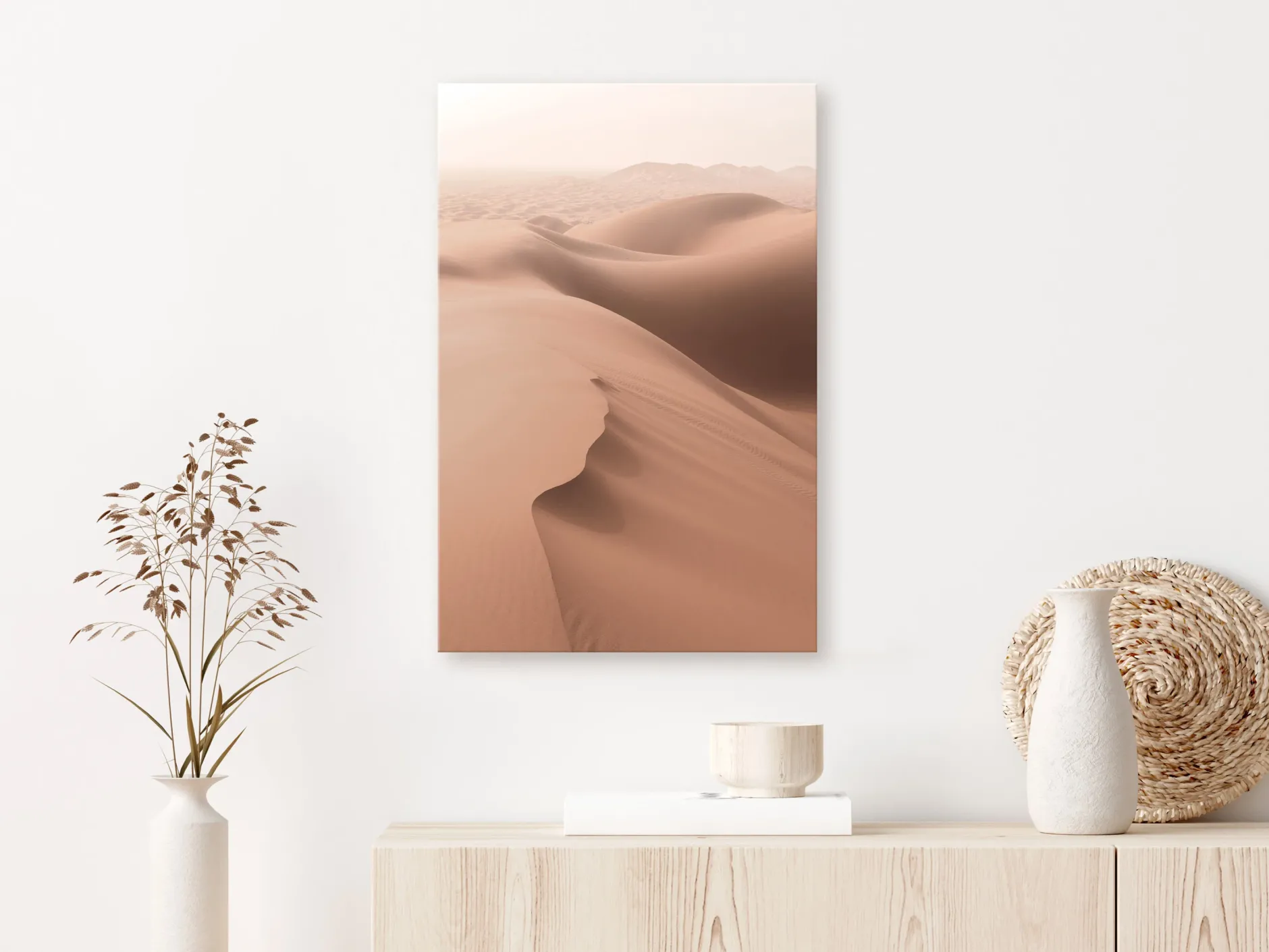 Kunstdruck auf Leinwand 'Sandy Space Vertical'