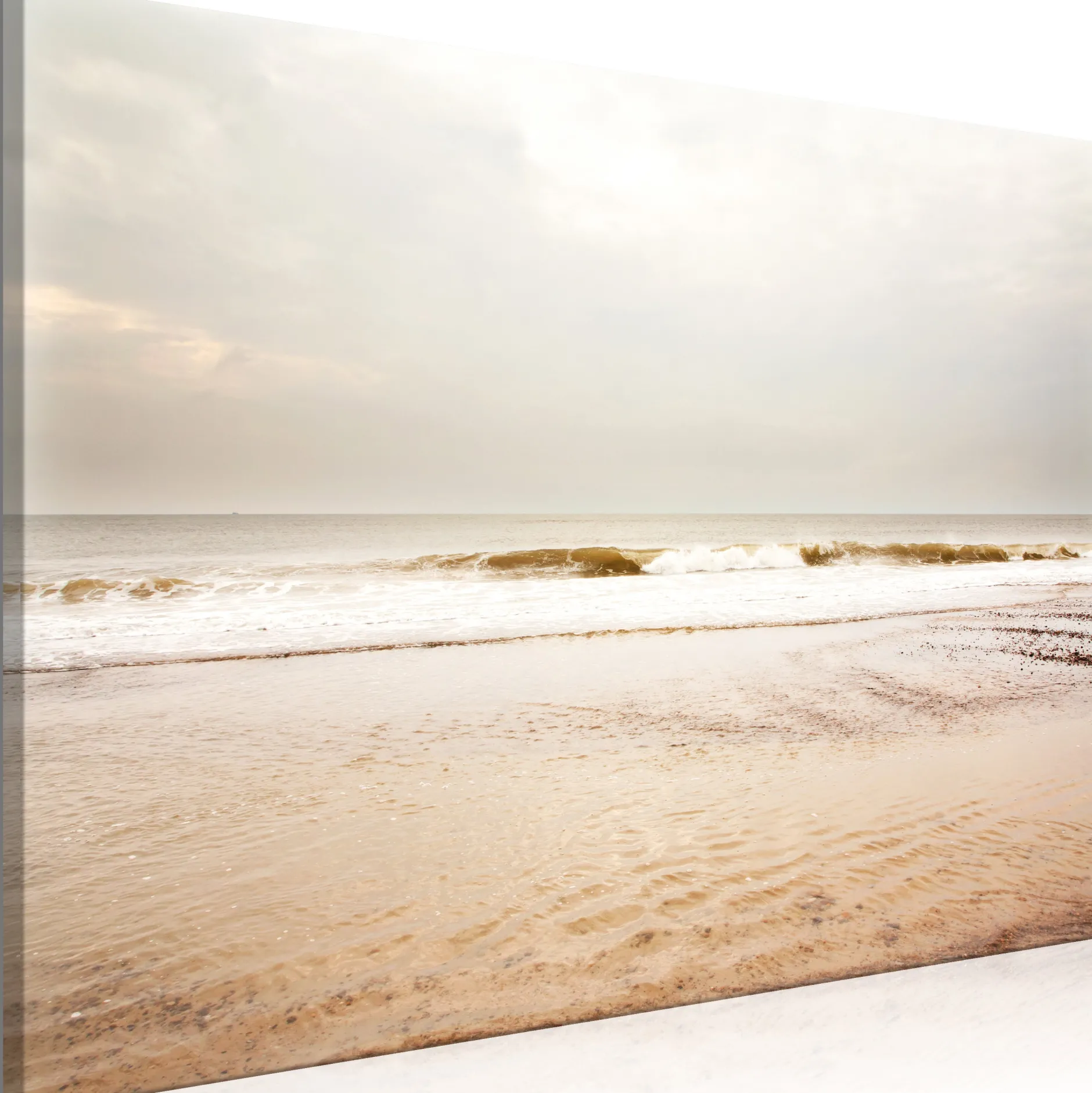 Kunstdruck auf Leinwand 'Sea After Storm Wide'