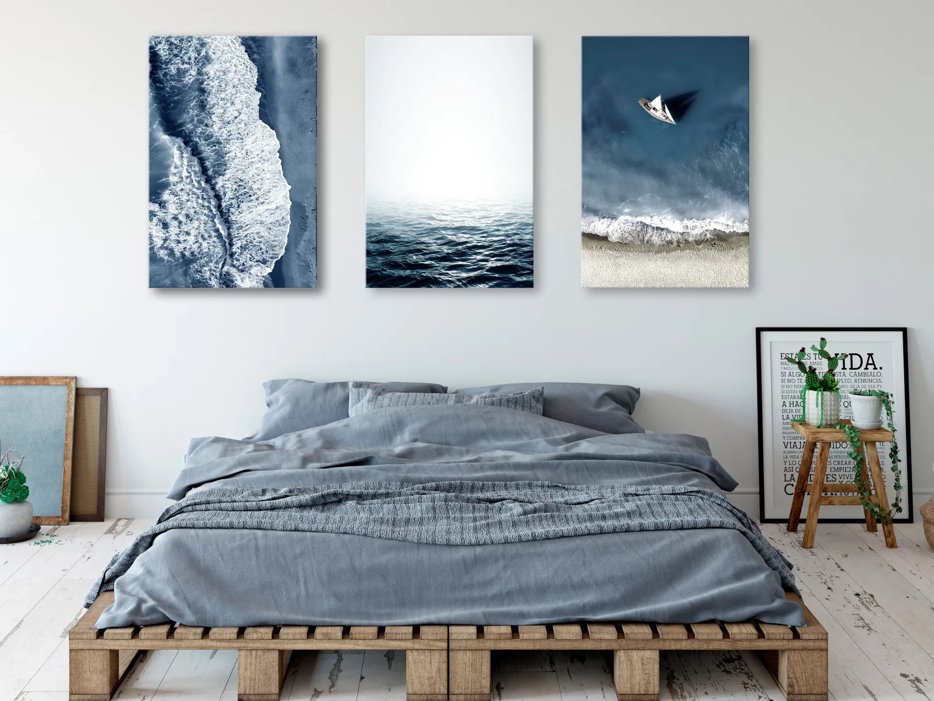Kunstdruck auf Leinwand 'Seascape (Collection)'