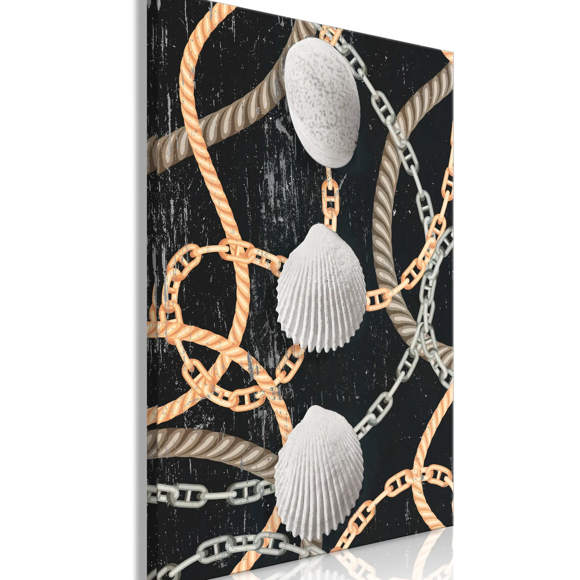 Kunstdruck auf Leinwand 'Sea Treasures Vertical'