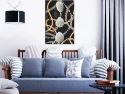 Kunstdruck auf Leinwand 'Sea Treasures Vertical'