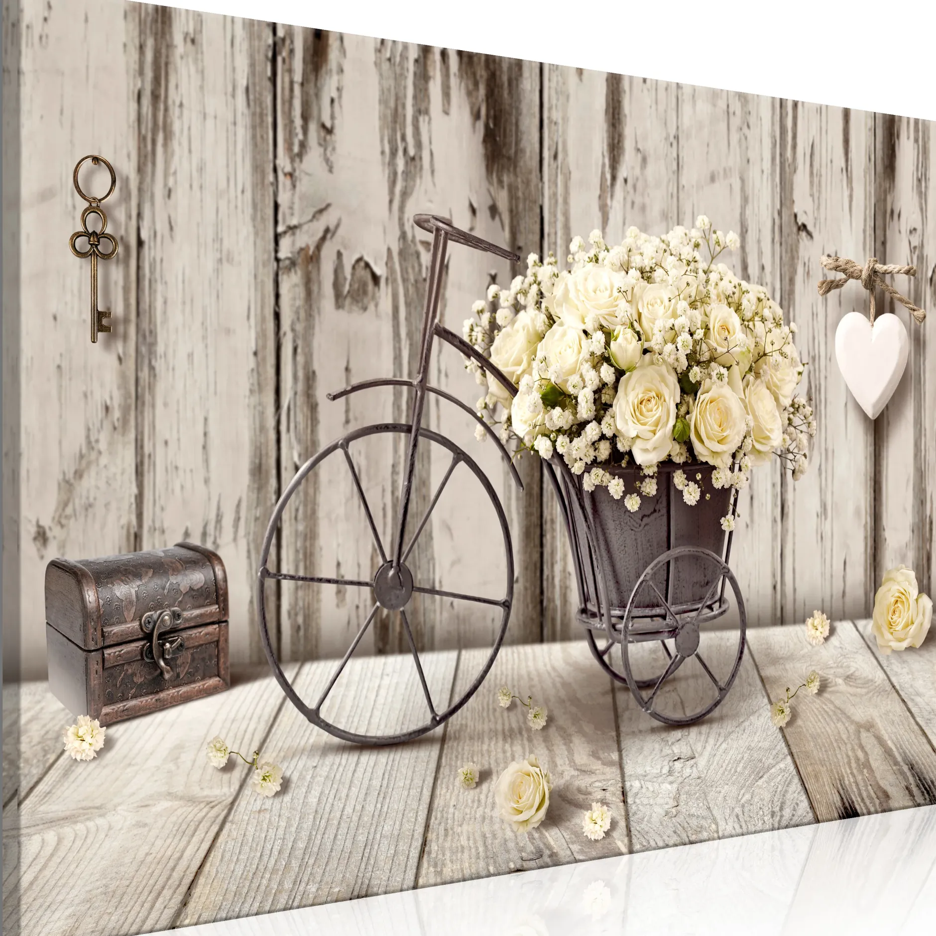 Kunstdruck auf Leinwand 'Secret Bouquet Wide'