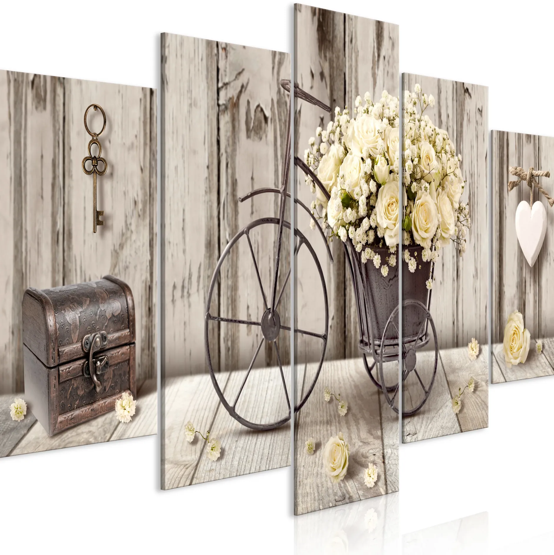 Kunstdruck auf Leinwand 'Secret Bouquet (5-teilig) Wide'
