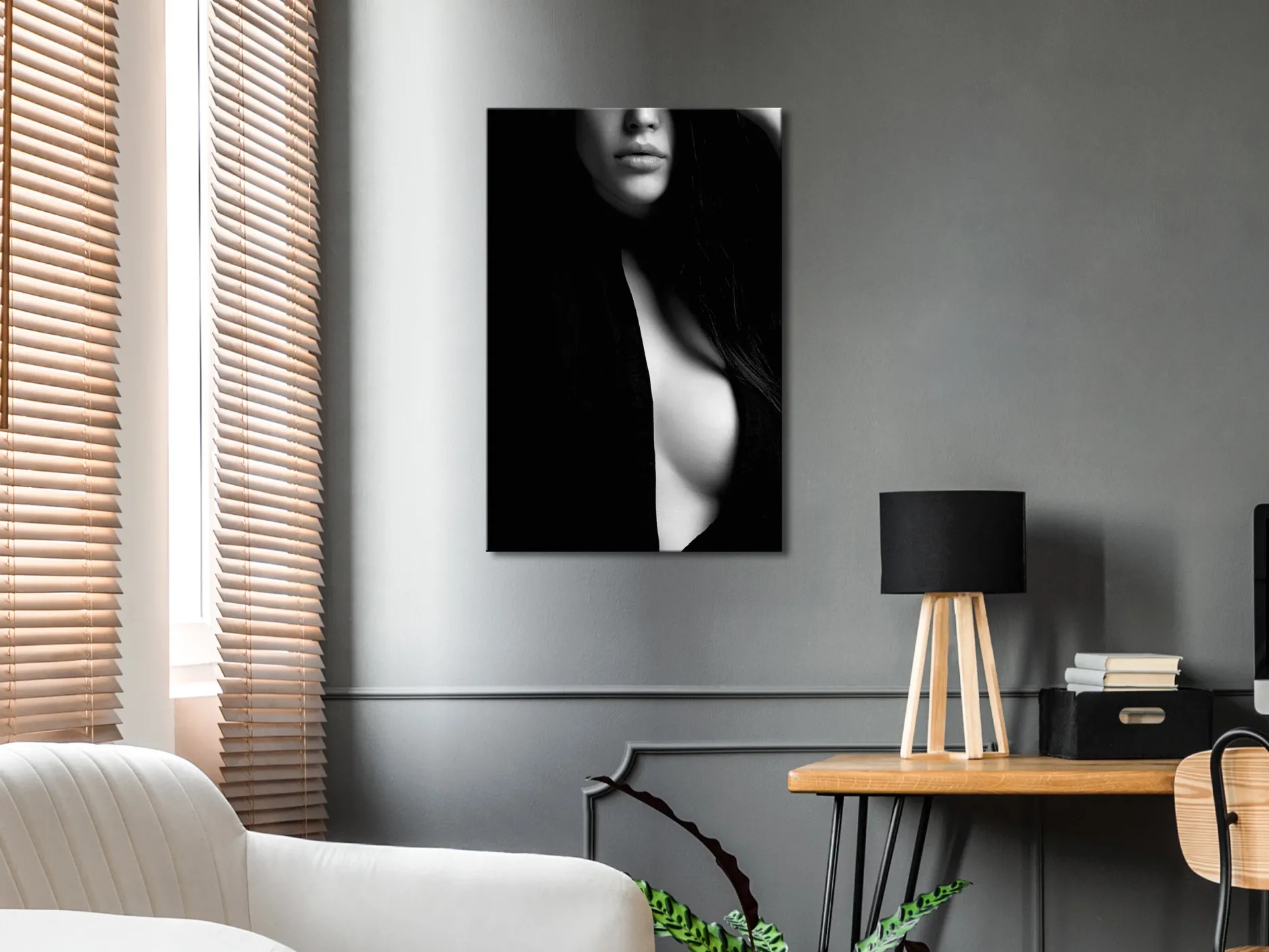 Kunstdruck auf Leinwand 'Sensual Elegance Vertical'