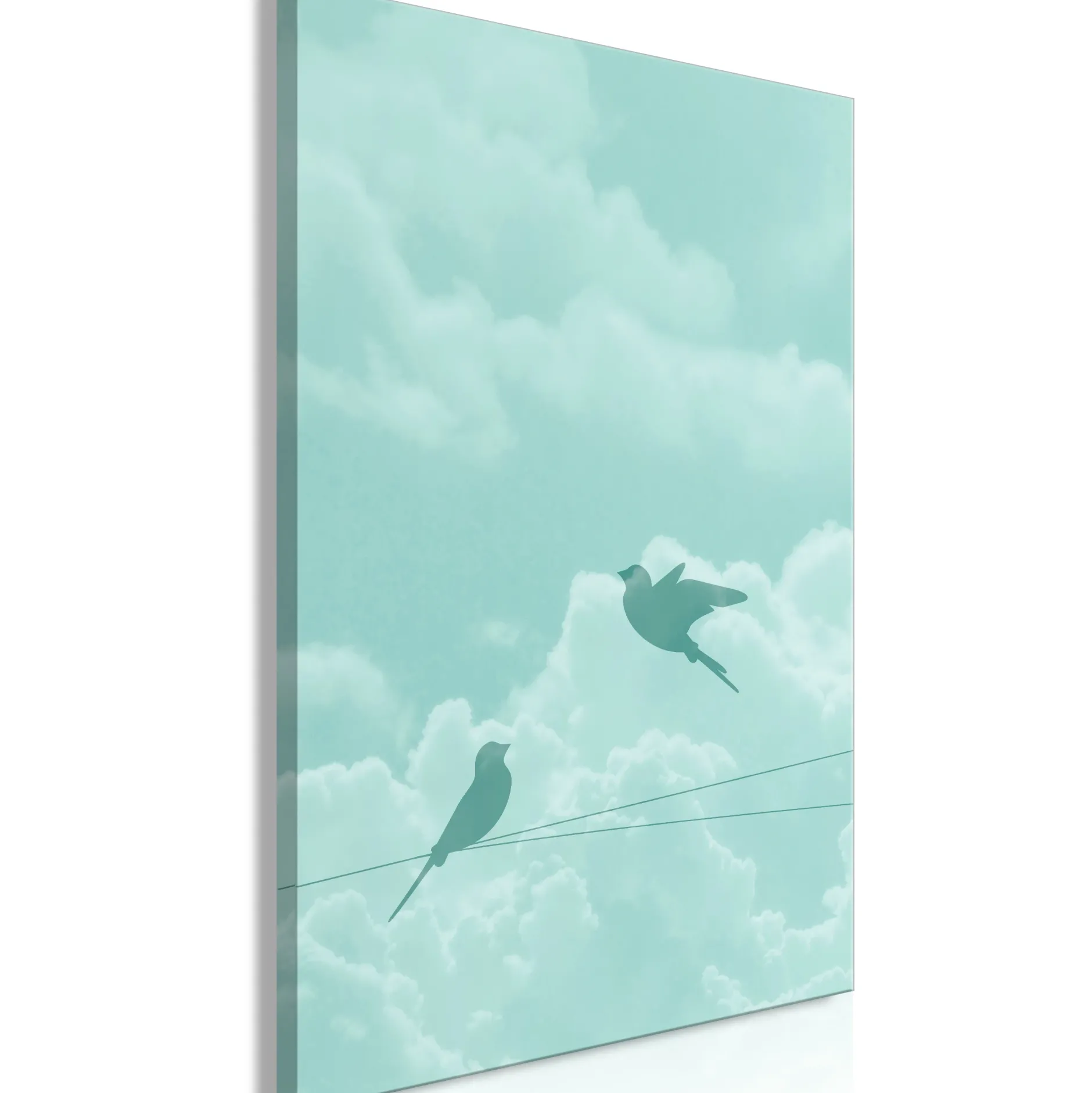 Kunstdruck auf Leinwand 'Shadow of Flight Vertical'