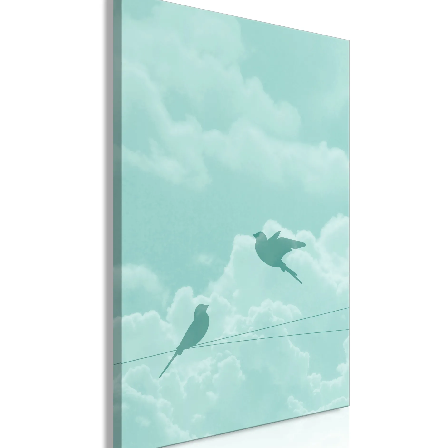 Kunstdruck auf Leinwand 'Shadow of Flight Vertical'