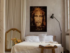 Kunstdruck auf Leinwand 'Shroud of Turin Vertical'