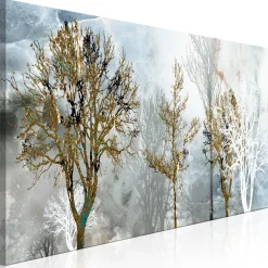 Kunstdruck auf Leinwand 'Silver Morning Narrow'