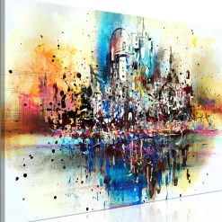 Kunstdruck auf Leinwand 'Sketch of a Vacation Wide'