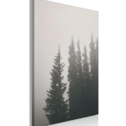 Kunstdruck auf Leinwand 'Smell of Forest Fog Vertical'