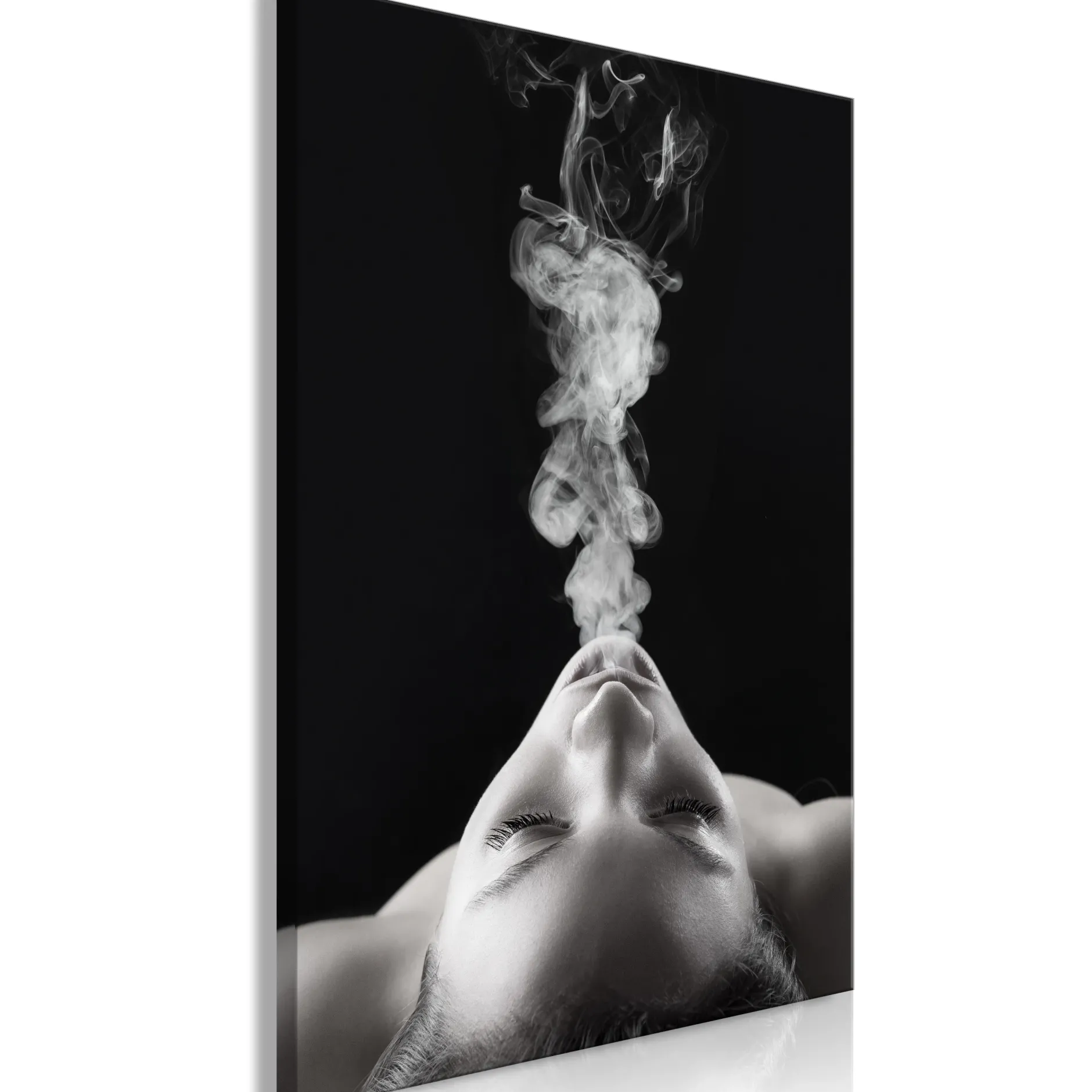 Kunstdruck auf Leinwand 'Smoke Cloud Vertical'