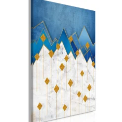 Kunstdruck auf Leinwand 'Snowy Land Vertical'