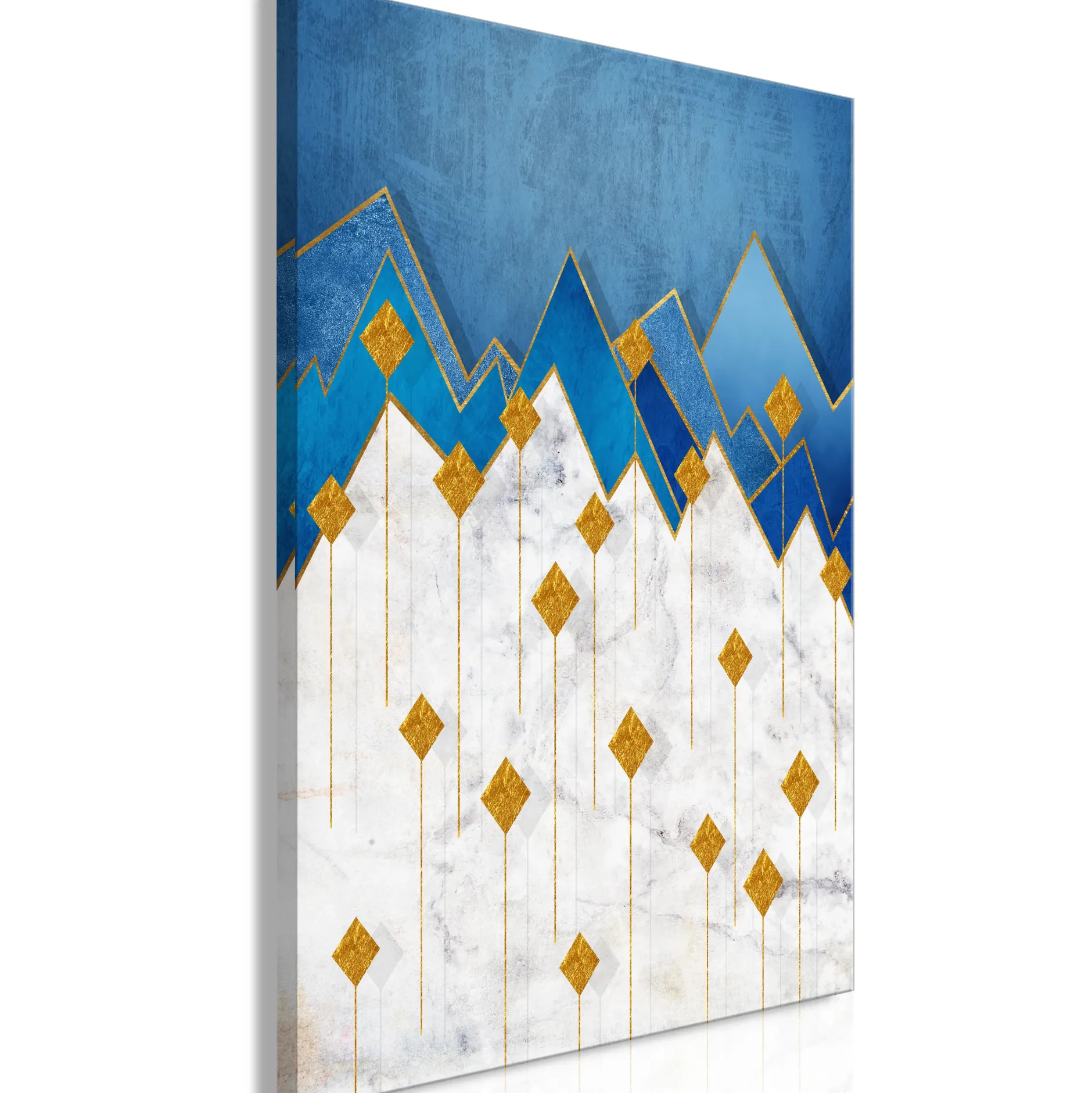 Kunstdruck auf Leinwand 'Snowy Land Vertical'