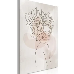 Kunstdruck auf Leinwand 'Sophie's Flowers Vertical'