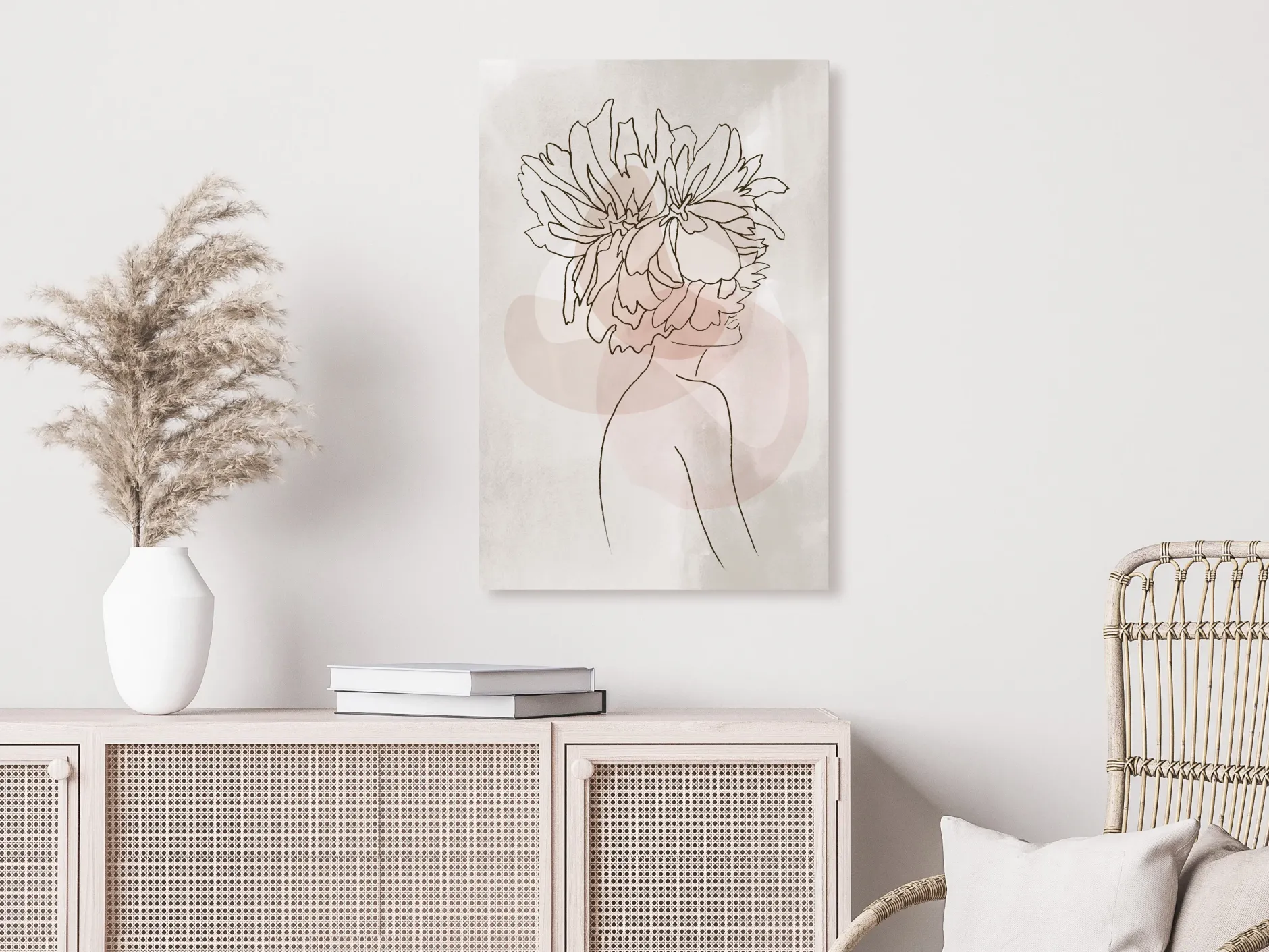 Kunstdruck auf Leinwand 'Sophie's Flowers Vertical'