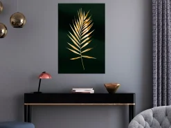 Kunstdruck auf Leinwand 'Sophisticated Leaf Vertical'