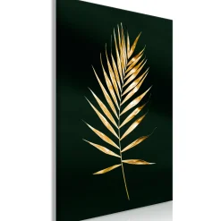 Kunstdruck auf Leinwand 'Sophisticated Leaf Vertical'