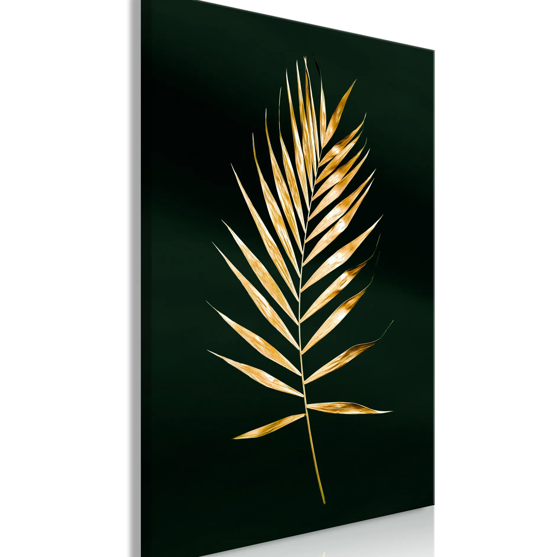 Kunstdruck auf Leinwand 'Sophisticated Leaf Vertical'