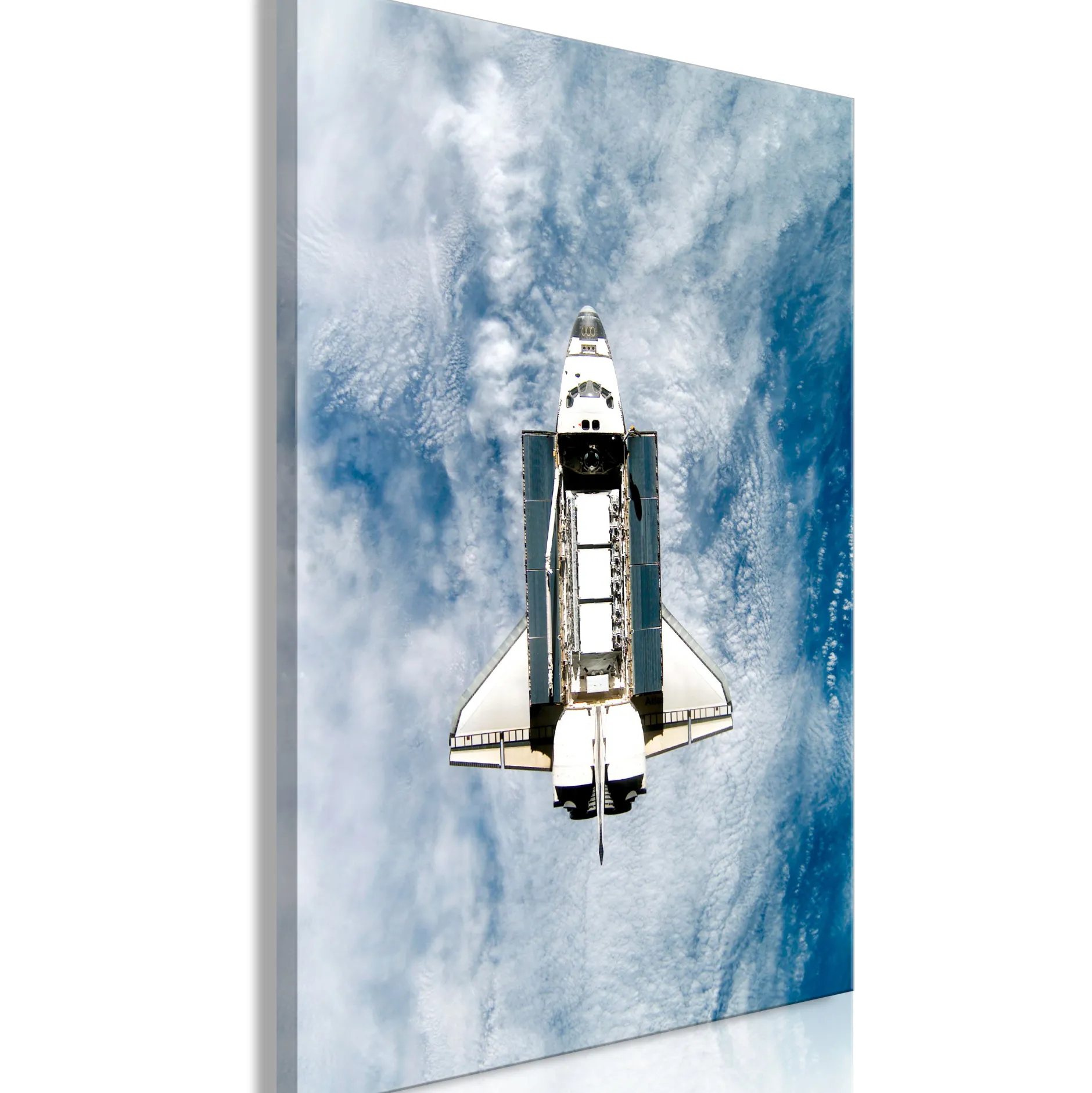 Kunstdruck auf Leinwand 'Space Shuttle Vertical'