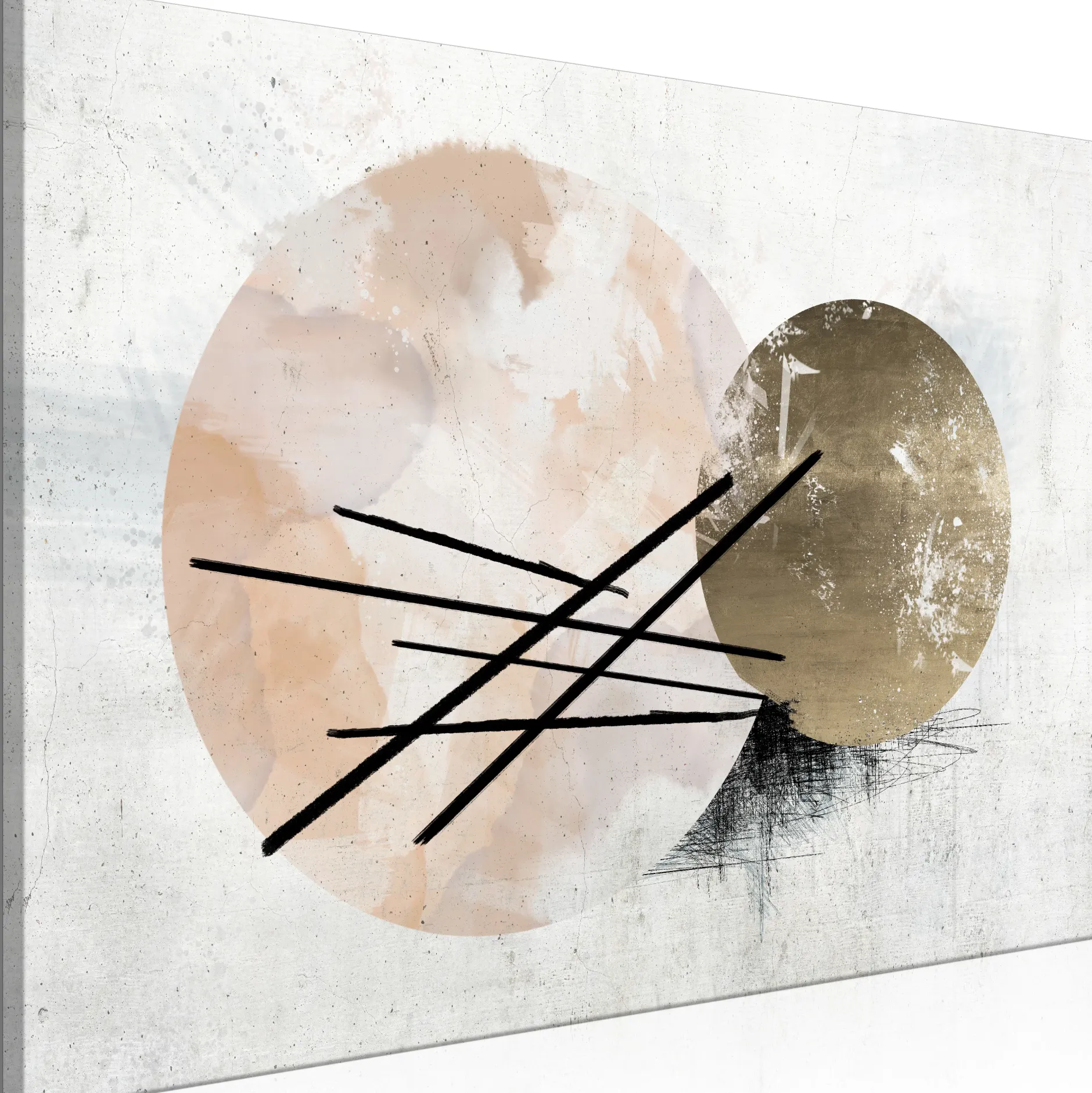 Kunstdruck auf Leinwand 'Spherical Composition Wide'