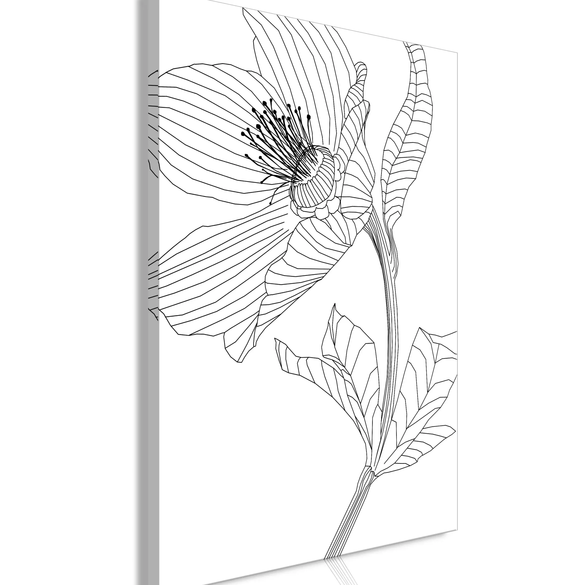 Kunstdruck auf Leinwand 'Spring Sketch Vertical'