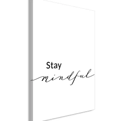 Kunstdruck auf Leinwand 'Stay Mindful Vertical'