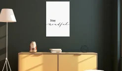 Kunstdruck auf Leinwand 'Stay Mindful Vertical'