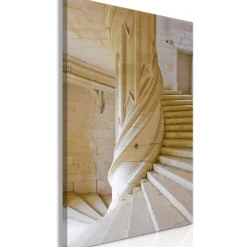Kunstdruck auf Leinwand 'Stone Stairs Vertical'