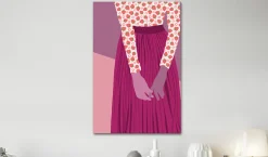Kunstdruck auf Leinwand 'Strawberry Lady Vertical'