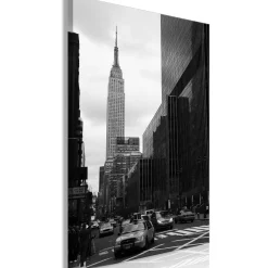 Kunstdruck auf Leinwand 'Street in New York Vertical'
