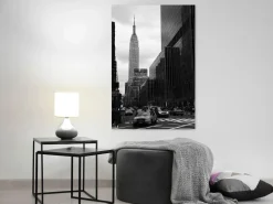 Kunstdruck auf Leinwand 'Street in New York Vertical'