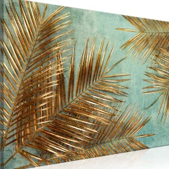 Kunstdruck auf Leinwand 'Sunny Palm Trees Wide'