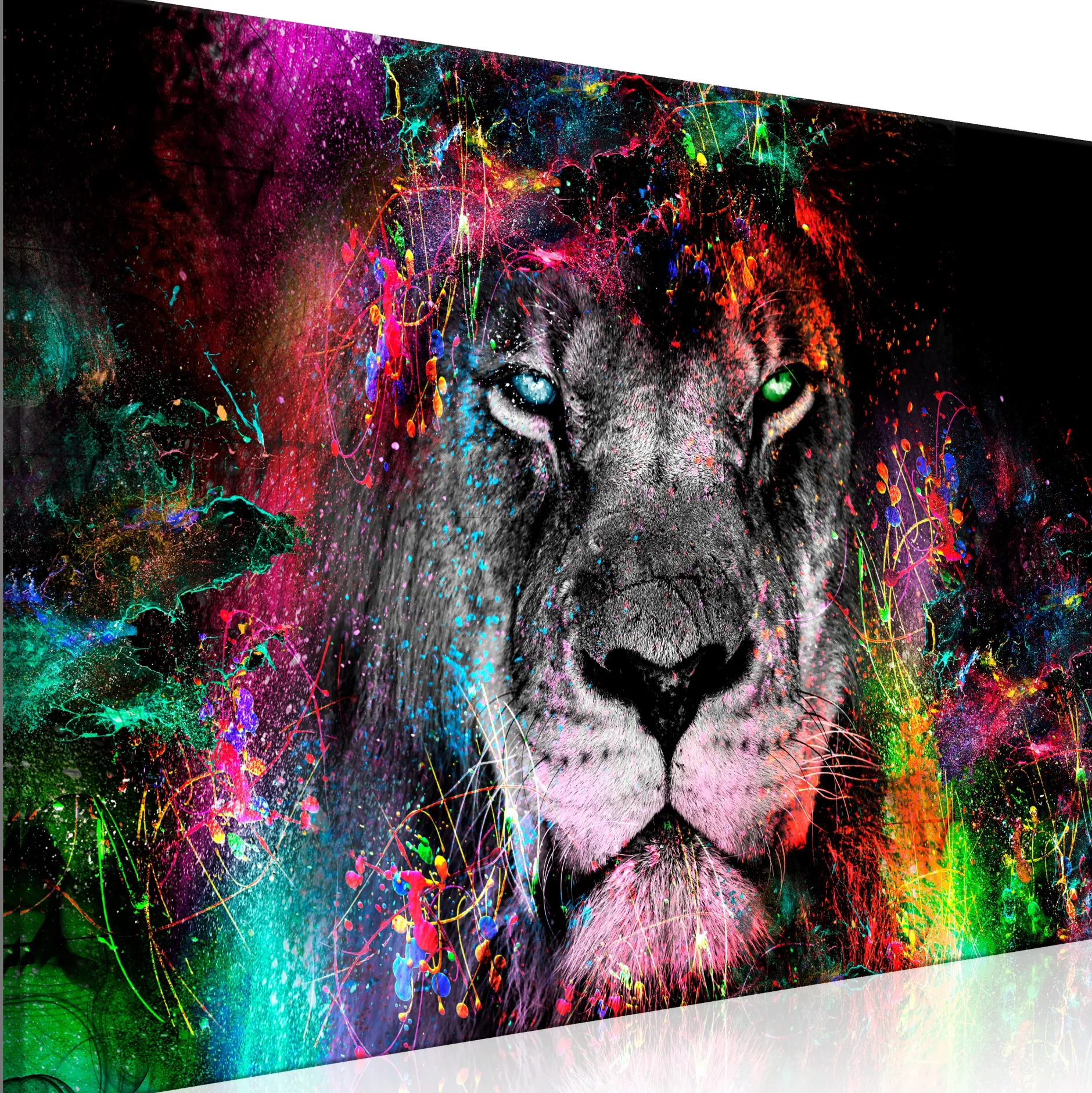Kunstdruck auf Leinwand 'Sun of Africa Wide'