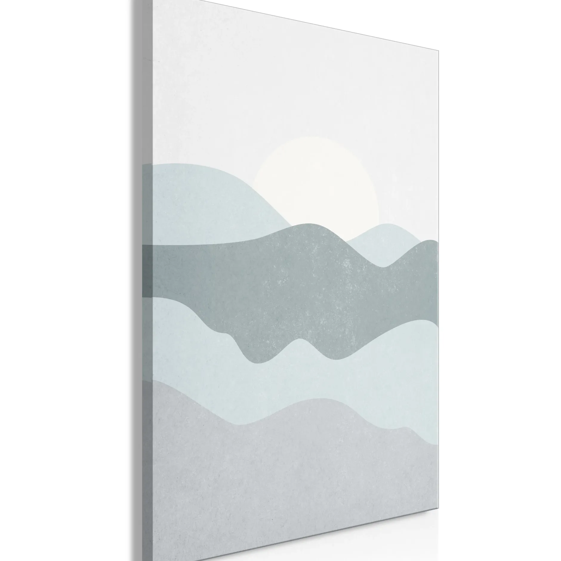 Kunstdruck auf Leinwand 'Sun Over Mountains Vertical'