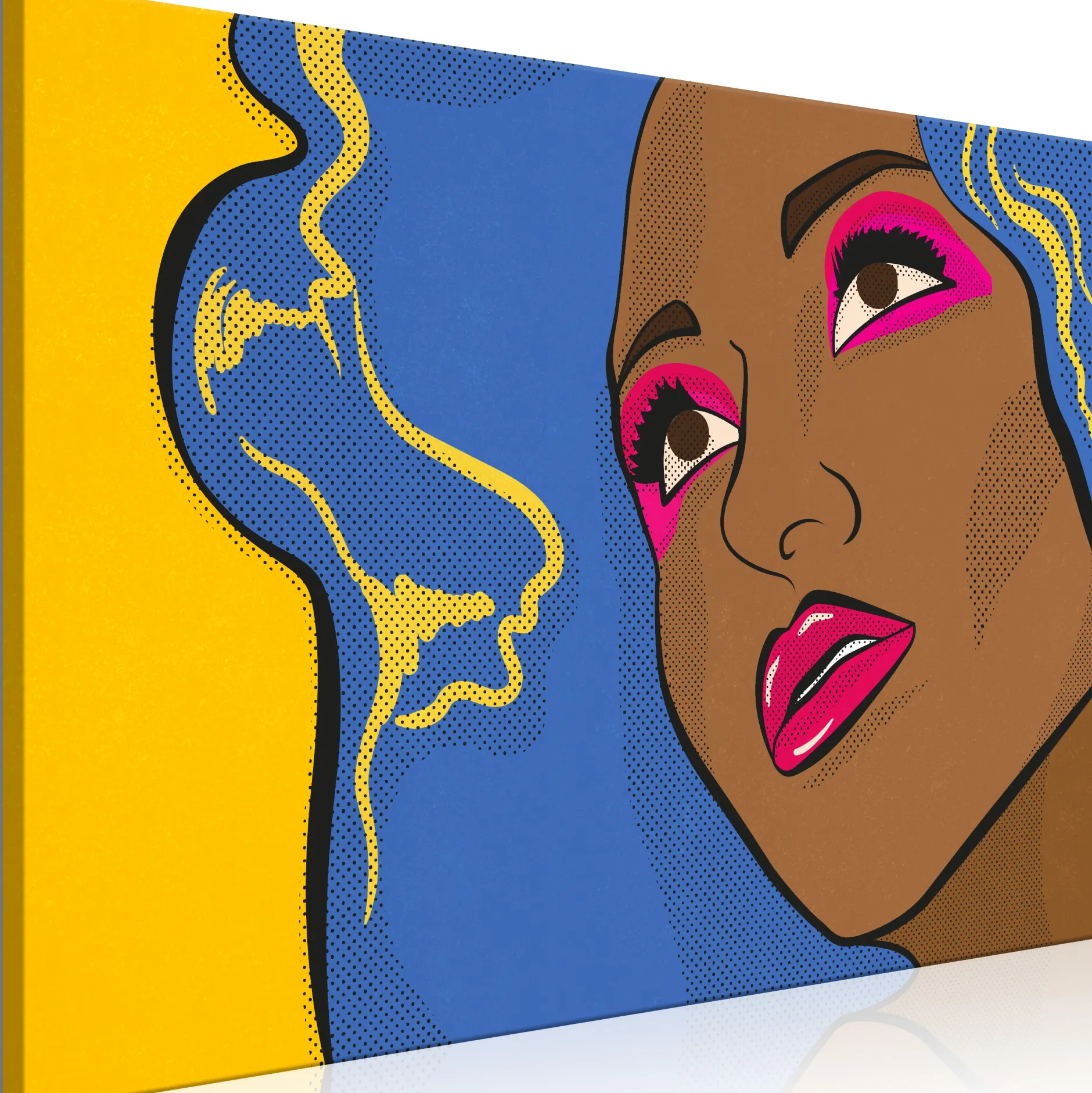 Kunstdruck auf Leinwand 'Surprised Eliza Wide'