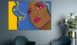 Kunstdruck auf Leinwand 'Surprised Eliza Wide'