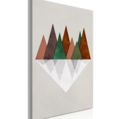 Kunstdruck auf Leinwand 'Symmetrical Land Vertical'