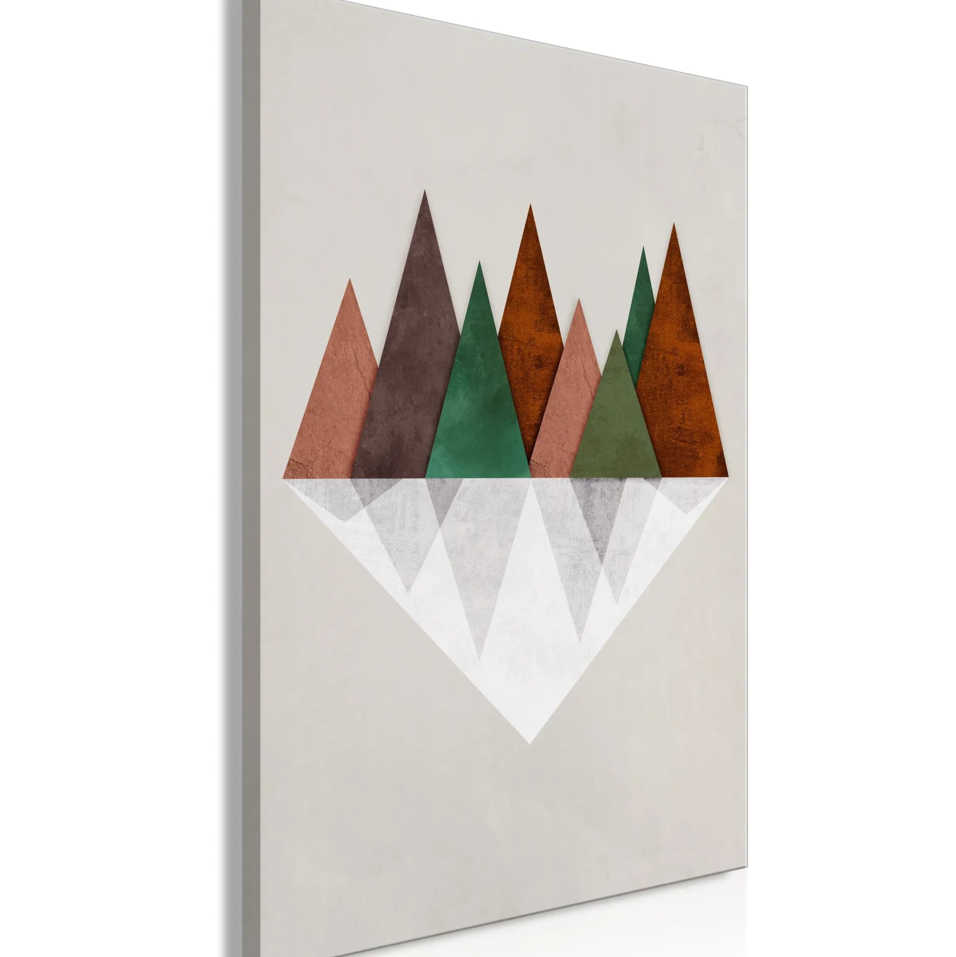 Kunstdruck auf Leinwand 'Symmetrical Land Vertical'