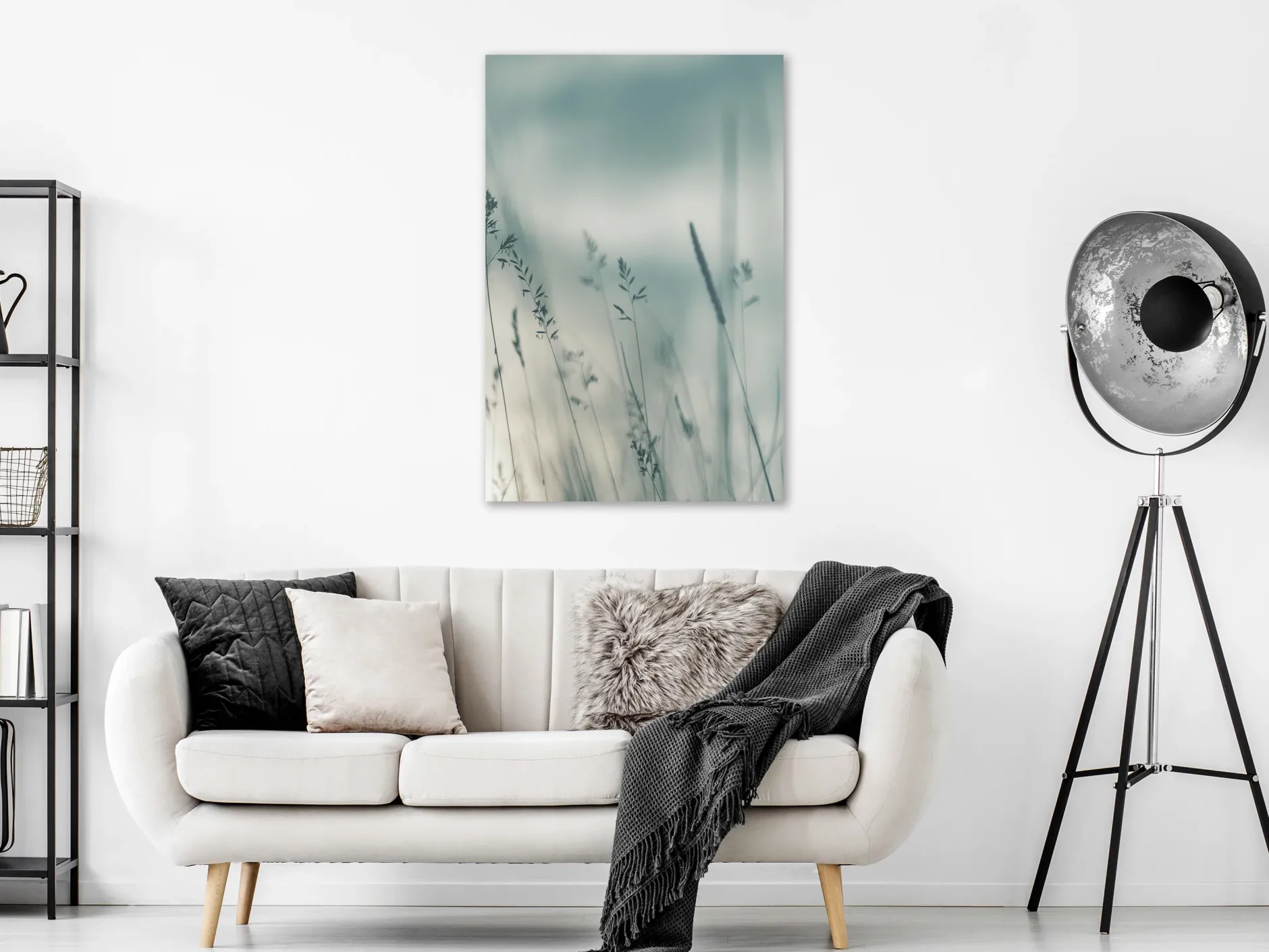 Kunstdruck auf Leinwand 'Tall Grasses Vertical'