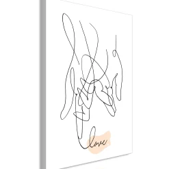 Kunstdruck auf Leinwand 'Tangled Love Vertical'