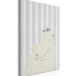 Kunstdruck auf Leinwand 'Teddy Bear Gourmand Vertical'