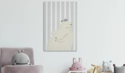 Kunstdruck auf Leinwand 'Teddy Bear Gourmand Vertical'