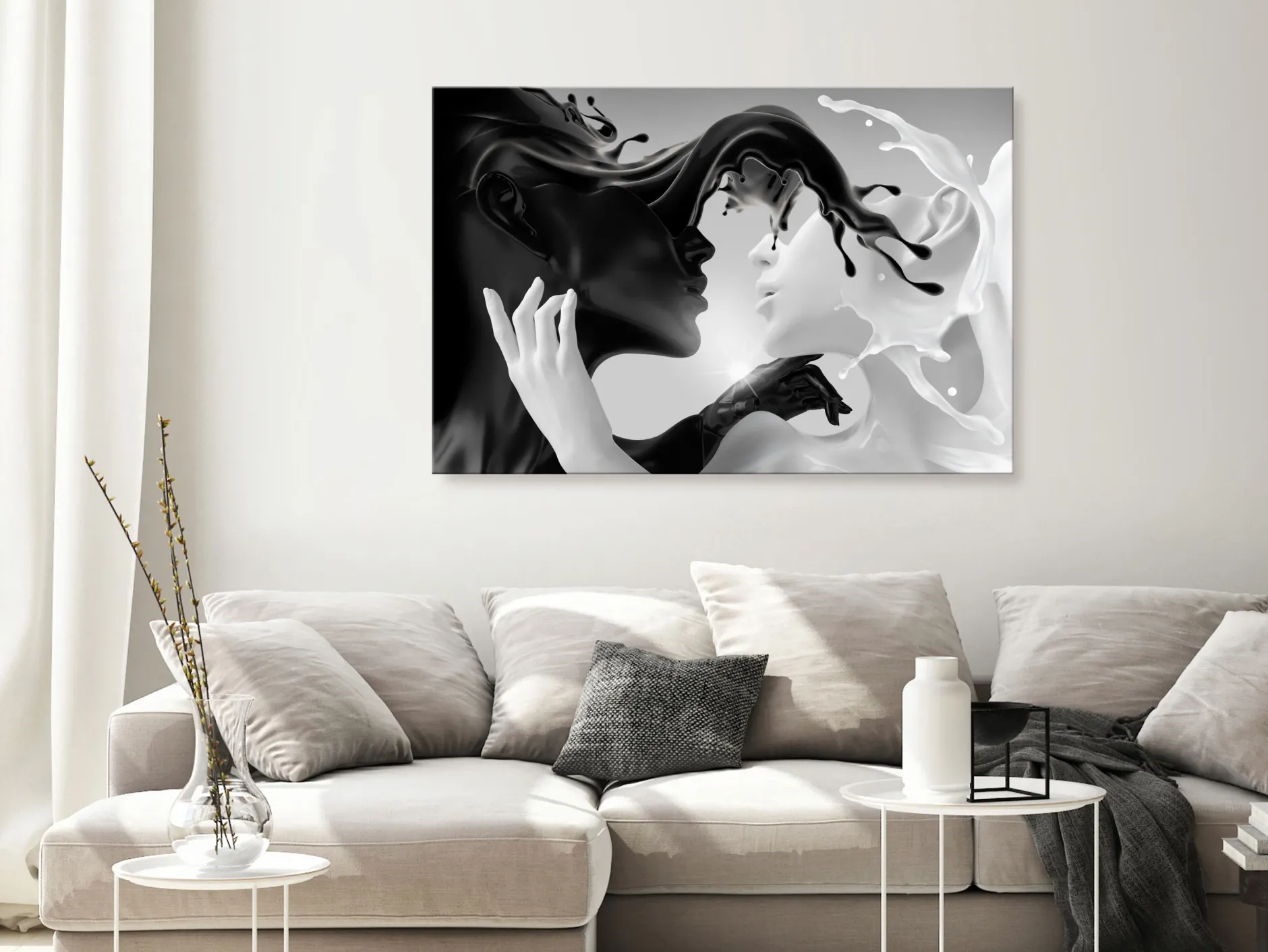 Kunstdruck auf Leinwand 'Tender Opposite Wide'
