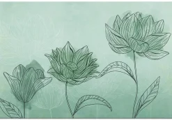 Kunstdruck auf Leinwand 'Three Flowers Wide'