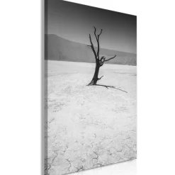 Kunstdruck auf Leinwand 'Tree in the Desert Vertical'