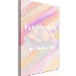 Kunstdruck auf Leinwand 'Try to Be a Rainbow Vertical'